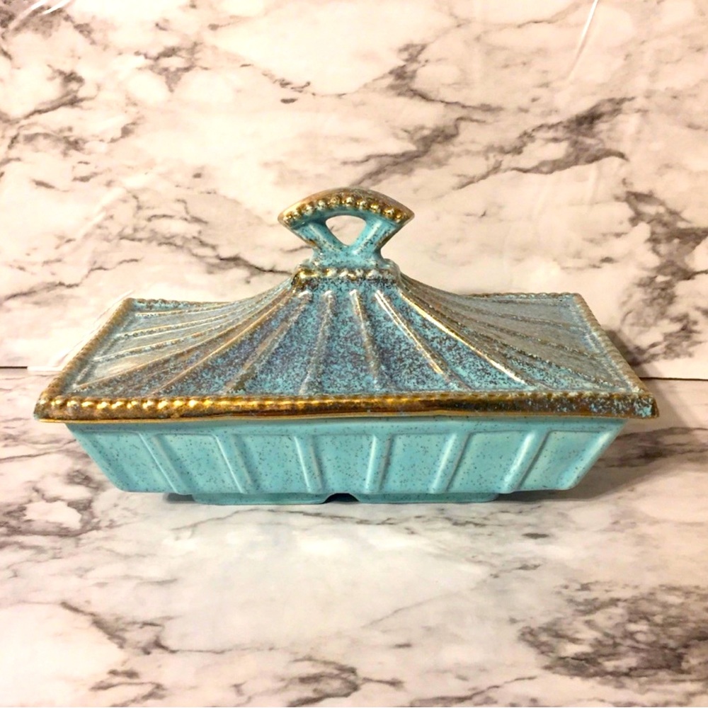Mid Century California USA 440 Speckled Dish